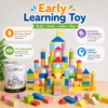 100Pcs Wooden Building Blocks