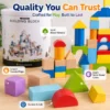 100Pcs Wooden Building Blocks