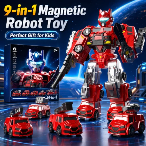 9 In 1 Magnetic Robot Toy