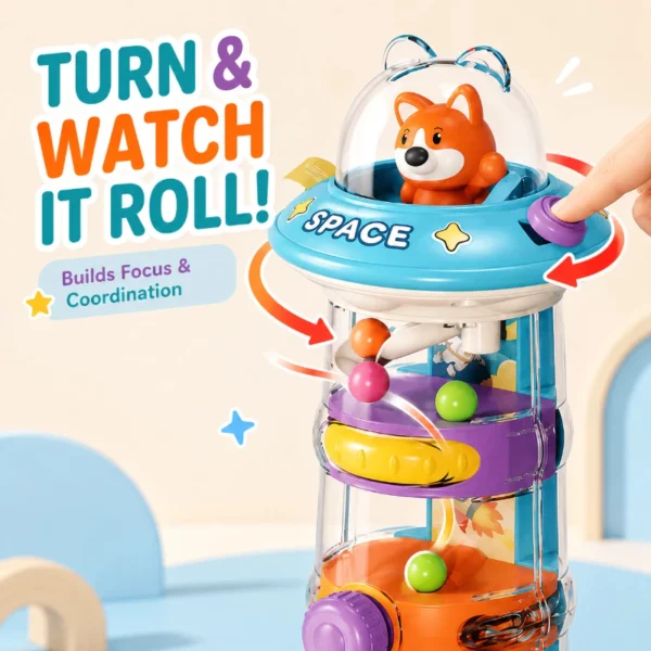 Interactive Ball Track Tower