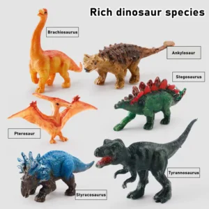 6Pcs DIY Coloring Dinosaur Kit